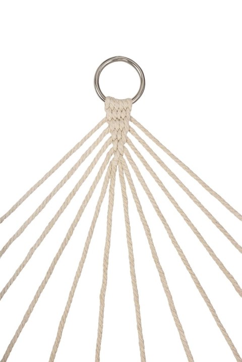 Hamak ogrodowy brazylijski boho siatka frędzle 200cm 150kg Ecru Hamak ogrodowy brazylijski boho siatka frędzle 200cm 150kg Ecru