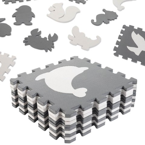 Mata edukacyjna piankowa puzzle czarny 85 x 85 cm 9 elementów Mata edukacyjna piankowa puzzle czarny 85 x 85 cm 9 elementów