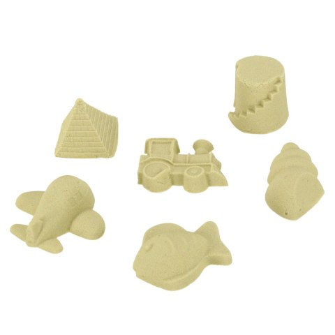 Piasek Kinetyczny 2kg foremki piaskownica zestaw XXL plastyczny kreatywny beżowy Piasek Kinetyczny 2kg foremki piaskownica zestaw XXL plastyczny kreatywny beżowy