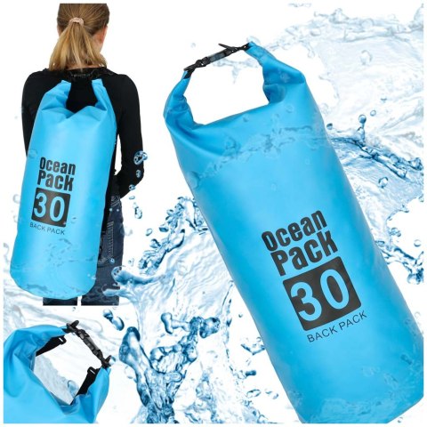 Worek wodoszczelny torba wodoodporna nadmuchiwana do kajaka deski SUP 30L Worek wodoszczelny torba wodoodporna nadmuchiwana do kajaka deski SUP 30L