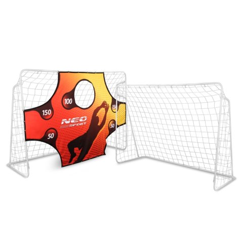 Bramka do piłki nożnej 245 x 155 x 80 cm + mata celownicza Bramka do piłki nożnej 245 x 155 x 80 cm + mata celownicza