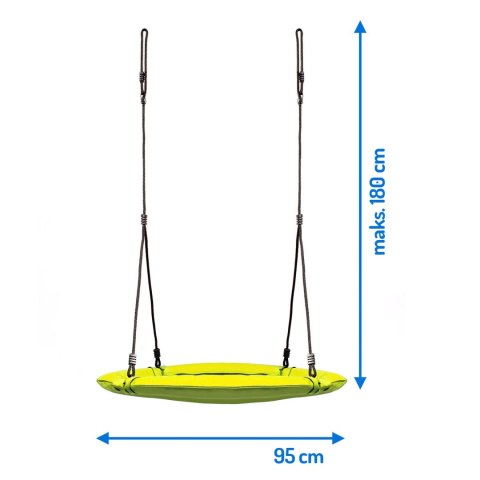 Huśtawka bocianie gniazdo Swingo XXL żółta 95 cm Huśtawka bocianie gniazdo Swingo XXL żółta 95 cm