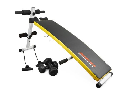 Ławeczka skośna do ćwiczeń z ekspanderami i hantlami Neo-Sport NS-07 Ławeczka skośna do ćwiczeń z ekspanderami i hantlami Neo-Sport NS-07