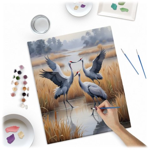 Obraz do malowania po numerach 40x50 cm Massido Żurawie Obraz do malowania po numerach 40x50 cm Massido Żurawie