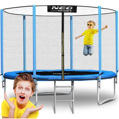 Trampolina ogrodowa 10ft/312cm z siatką zewnętrzną i drabinką Neo-Sport Trampolina ogrodowa 10ft/312cm z siatką zewnętrzną i drabinką Neo-Sport