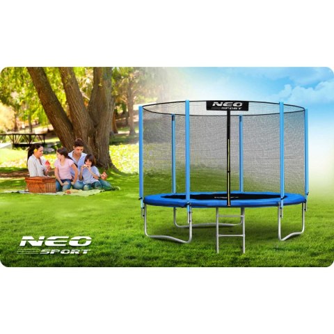 Trampolina ogrodowa 10ft/312cm z siatką zewnętrzną i drabinką Neo-Sport Trampolina ogrodowa 10ft/312cm z siatką zewnętrzną i drabinką Neo-Sport
