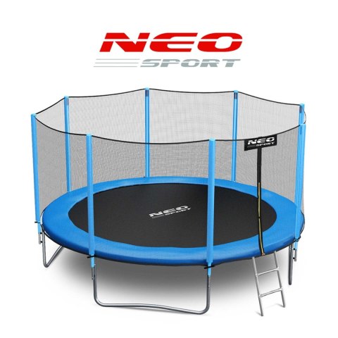 Trampolina ogrodowa 12ft/374cm z siatką zewnętrzną i drabinką Neo-Sport Trampolina ogrodowa 12ft/374cm z siatką zewnętrzną i drabinką Neo-Sport