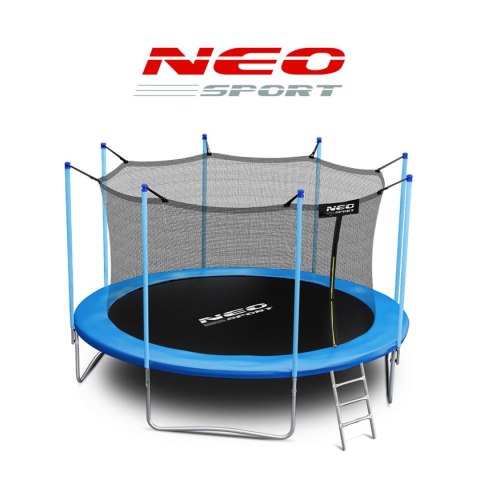 Trampolina ogrodowa 15ft/465cm z siatką wewnętrzną i drabinką Neo-Sport Trampolina ogrodowa 15ft/465cm z siatką wewnętrzną i drabinką Neo-Sport