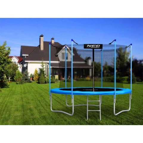 Trampolina ogrodowa 8ft/252cm z siatką wewnętrzną i drabinką Neo-Sport Trampolina ogrodowa 8ft/252cm z siatką wewnętrzną i drabinką Neo-Sport