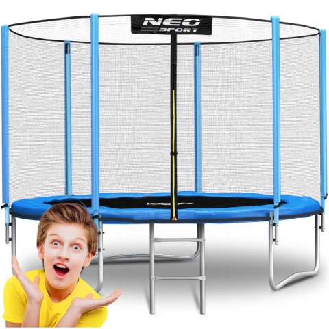Trampolina ogrodowa 8ft/252cm z siatką zewnętrzną i drabinką Neo-Sport Trampolina ogrodowa 8ft/252cm z siatką zewnętrzną i drabinką Neo-Sport