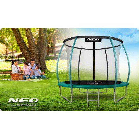 Trampolina ogrodowa profilowana 10ft/312cmz siatką wewnętrzną Neo-Sport Trampolina ogrodowa profilowana 10ft/312cmz siatką wewnętrzną Neo-Sport