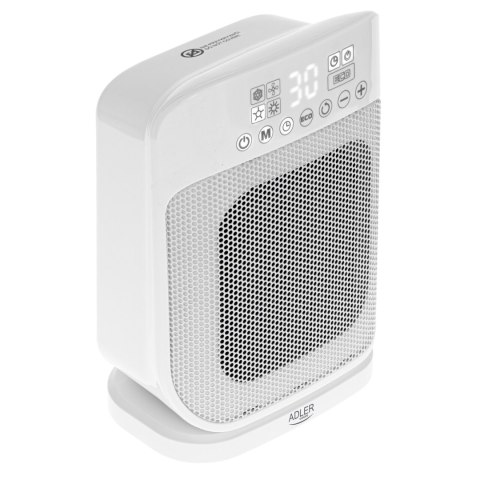 Grzejnik ceramiczny Adler AD 7727 termowentylator farelka LED z pilotem 51dB 1500W Grzejnik ceramiczny Adler AD 7727 termowentylator farelka LED z pilotem 51dB 1500W