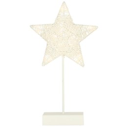 Gwiazda świecąca dekoracja świąteczna 10 LED 39 cm ciepły biały