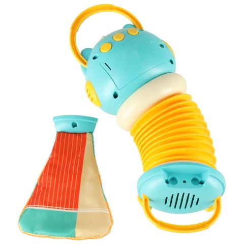 Harmonia akordeon zabawka sensoryczna dla dzieci sowa niebieska grająca LED 30cm Harmonia akordeon zabawka sensoryczna dla dzieci sowa niebieska grająca LED 30cm