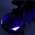 Jeździk pchacz samochód auto z dźwiękiem i światłami niebieski