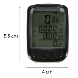 Licznik rowerowy RALLEX wodoodporny przewodowy prędkościomierz podświetlany 25w1 LCD