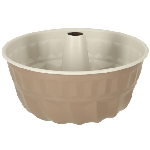 Blacha do pieczenia forma do babki okrągła z tuleją 22cm brązowa Blacha do pieczenia forma do babki okrągła z tuleją 22cm brązowa