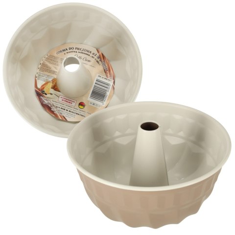 Blacha do pieczenia forma do babki okrągła z tuleją 22cm brązowa Blacha do pieczenia forma do babki okrągła z tuleją 22cm brązowa