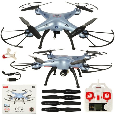 Dron RC Syma X5HW kamera FPV WiFi 2,4GHz niebieski Dron RC Syma X5HW kamera FPV WiFi 2,4GHz niebieski