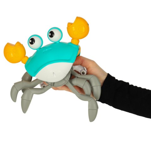 Krab pełzający interaktywny z dźwiękiem zielony Krab pełzający interaktywny z dźwiękiem zielony