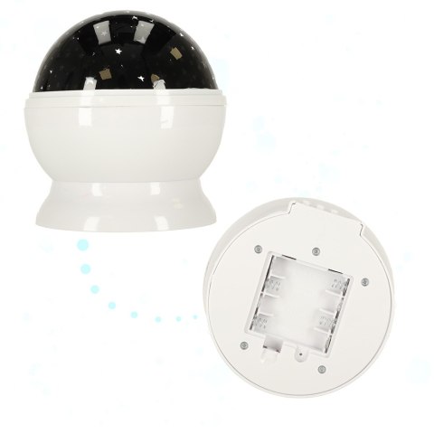 Lampka nocna projektor gwiazd 2w1 USB biała Lampka nocna projektor gwiazd 2w1 USB biała