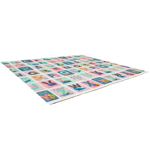 Mata edukacyjna piankowa dwustronna składana alfabet zwierzęta 180 x 200 cm Mata edukacyjna piankowa dwustronna składana alfabet zwierzęta 180 x 200 cm