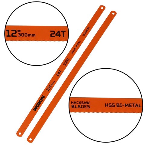 Brzeszczot bimetalowy do cięcia metalu drewna 300x12mm zestaw 2 sztuki WOKIN Brzeszczot bimetalowy do cięcia metalu drewna 300x12mm zestaw 2 sztuki WOKIN