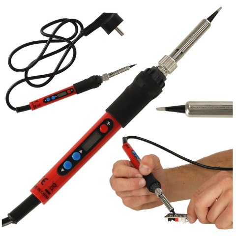 KAFUWELL Lutownica oporowa grzałkowa regulacja temperatury wyświetlacz LCD 80W KAFUWELL Lutownica oporowa grzałkowa regulacja temperatury wyświetlacz LCD 80W
