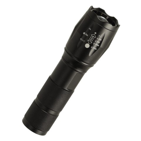 Latarka taktyczna wojskowa 800 lumenów LED ZOOM mocna USB akumulator Latarka taktyczna wojskowa 800 lumenów LED ZOOM mocna USB akumulator