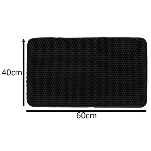 Mata pod kuwetę dla kota wodoodporna dwuwarstwowa 40x60cm XXL Mata pod kuwetę dla kota wodoodporna dwuwarstwowa 40x60cm XXL