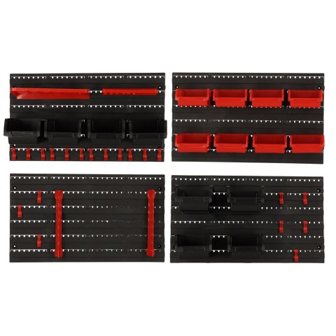 Organizer ścienny warsztatowy garażowy ścianka narzędziowa półki uchwyty haczyki wieszaki pojemniki 48x21x1 cm KAFUWELL Organizer ścienny warsztatowy garażowy ścianka narzędziowa półki uchwyty haczyki wieszaki pojemniki 48x21x1 cm KAFUWELL