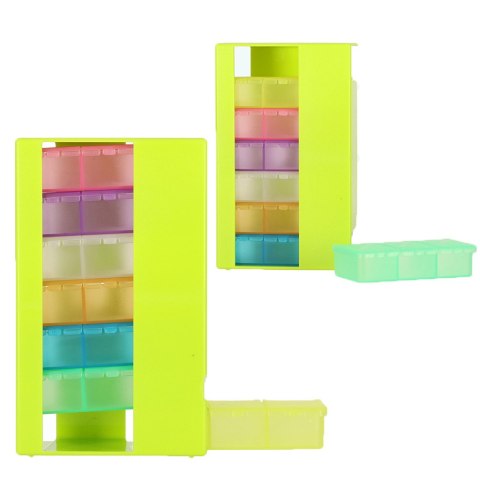 Pudełko organizer na leki na tabletki kasetka 7 dni 3 pory dnia 4 języki Pudełko organizer na leki na tabletki kasetka 7 dni 3 pory dnia 4 języki