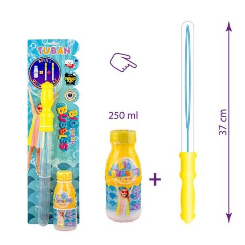 TUBAN Miecz do baniek mydlanych bańki mydlane + płyn 250ml TUBAN Miecz do baniek mydlanych bańki mydlane + płyn 250ml