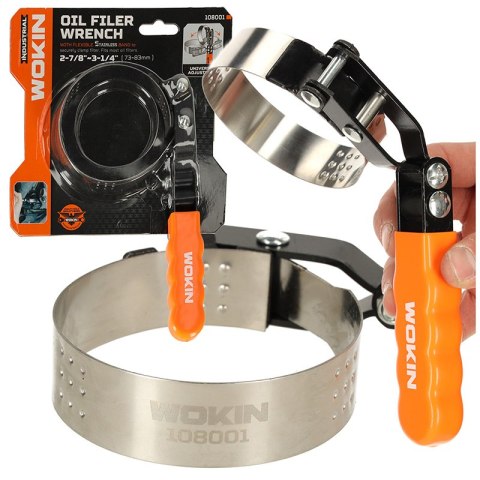 WOKIN Klucz tasiemkowy opaskowy paskowy do filtra oleju 73-83mm WOKIN Klucz tasiemkowy opaskowy paskowy do filtra oleju 73-83mm
