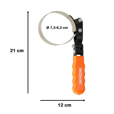 WOKIN Klucz tasiemkowy opaskowy paskowy do filtra oleju 73-83mm WOKIN Klucz tasiemkowy opaskowy paskowy do filtra oleju 73-83mm