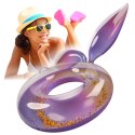 Kółko do pływania koło dmuchane syrena z brokatem galaxy 94 cm XXL max 60kg