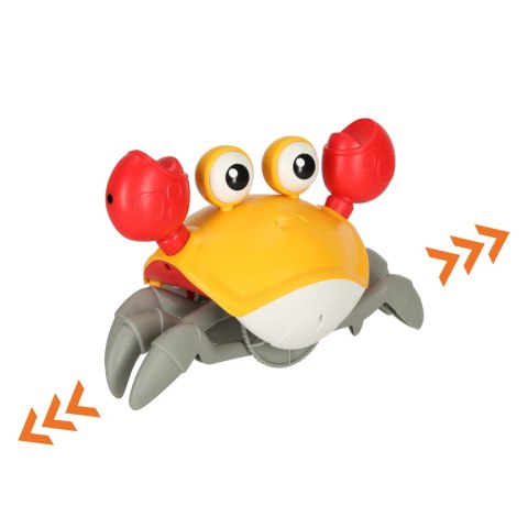 Krab uciekający pełzający czujnik interaktywna akumulator USB czerwony Krab uciekający pełzający czujnik interaktywna akumulator USB czerwony