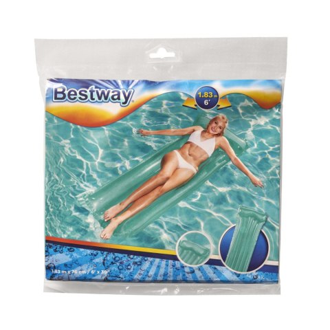 Materac dmuchany plażowy do pływania na basen wodę BESTWAY 44013 niebieski 90kg 183cm