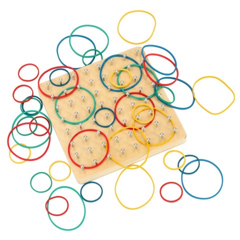 Geoboard geoplan drewniana układanka tworzenie kształtów z gumek Geoboard geoplan drewniana układanka tworzenie kształtów z gumek