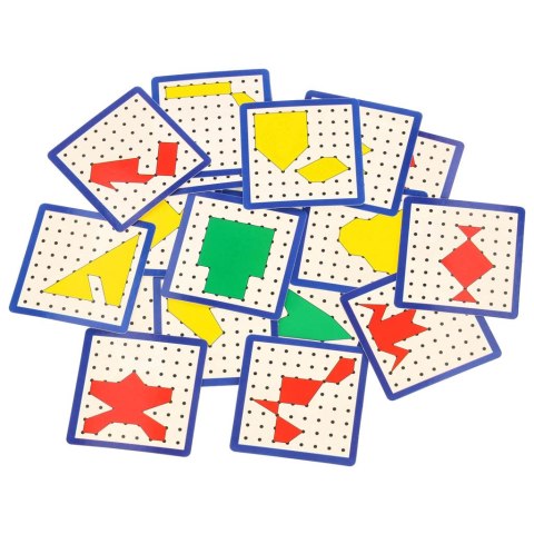 Geoboard geoplan drewniana układanka tworzenie kształtów z gumek Geoboard geoplan drewniana układanka tworzenie kształtów z gumek