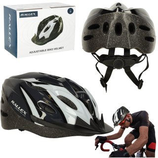 Kask rowerowy RALLEX otwory wentylacyjne regulowany damski męski uniwersalny młodzieżowy regulowany 54-58 cm