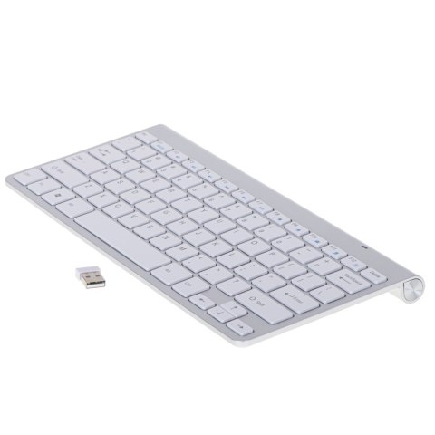 Klawiatura bezprzewodowa bluetooth Smart TV srebrna Klawiatura bezprzewodowa bluetooth Smart TV srebrna