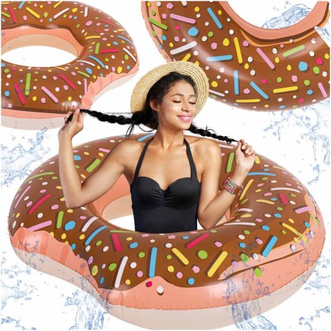 Kółko do pływania koło dmuchane BESTWAY 36188 donut brązowe 107cm Kółko do pływania koło dmuchane BESTWAY 36188 donut brązowe 107cm