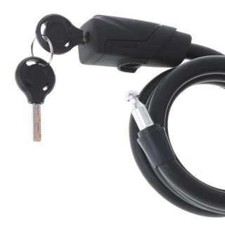 Zapięcie do roweru RALLEX zabezpieczenie rowerowe blokada linka spirala na klucz 150 cm