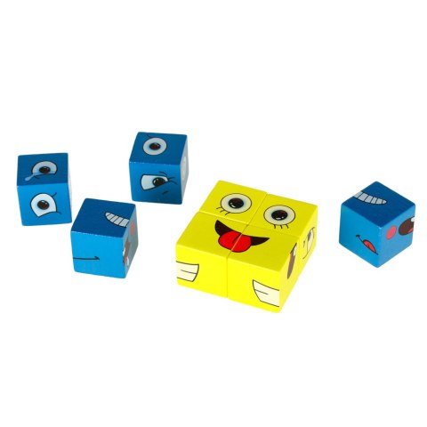 Gra edukacyjne wyzwania nauka emocji klocki drewniane Gra edukacyjne wyzwania nauka emocji klocki drewniane