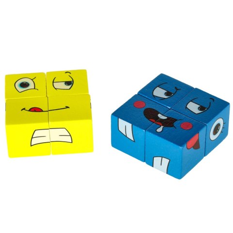 Gra edukacyjne wyzwania nauka emocji klocki drewniane Gra edukacyjne wyzwania nauka emocji klocki drewniane