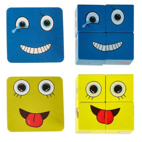 Gra edukacyjne wyzwania nauka emocji klocki drewniane Gra edukacyjne wyzwania nauka emocji klocki drewniane