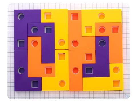 Gra logiczna układanka klocki tetris łamigłówka+ karty 42el. Gra logiczna układanka klocki tetris łamigłówka+ karty 42el.