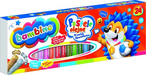 Pastele olejne kredki pastelowe Bambino 24 kolory Pastele olejne kredki pastelowe Bambino 24 kolory