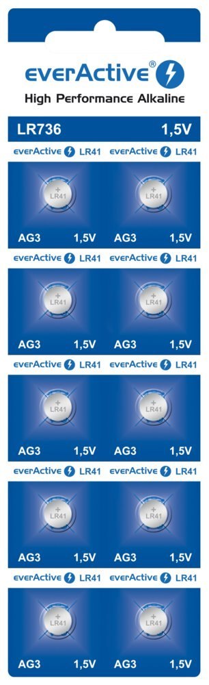 Bateria alkaiczna everActive G3 LR736 blister 10szt Bateria alkaiczna everActive G3 LR736 blister 10szt
